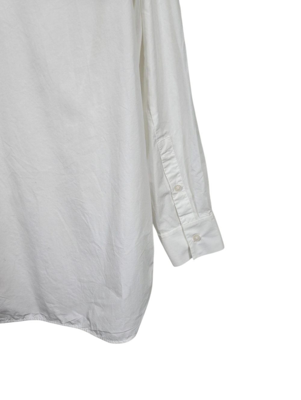 COS Crisp White Waisted Pintuck Granddad Collar Shirt 6 - Picture 10 of 15